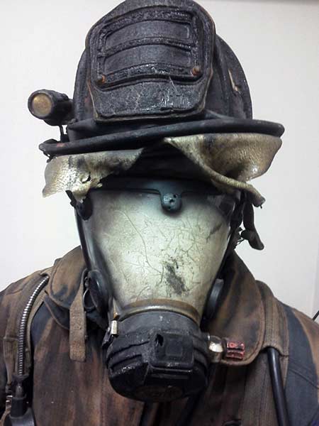 Fire and Rescue mask melted