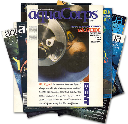 AquaCorps magazine covers