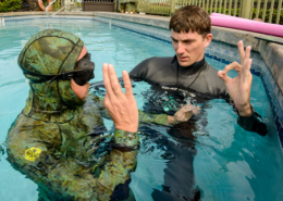 Freedivers Signaling Okay after Breathhold